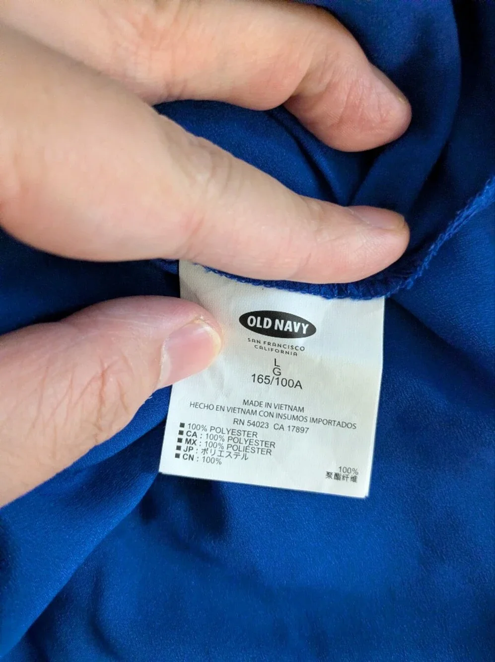 Old Navy Size L Blue Long Sleeves